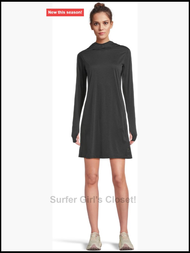 Sun Protection Hooded Dress - Lightweight Stretch For Hiking & Travel